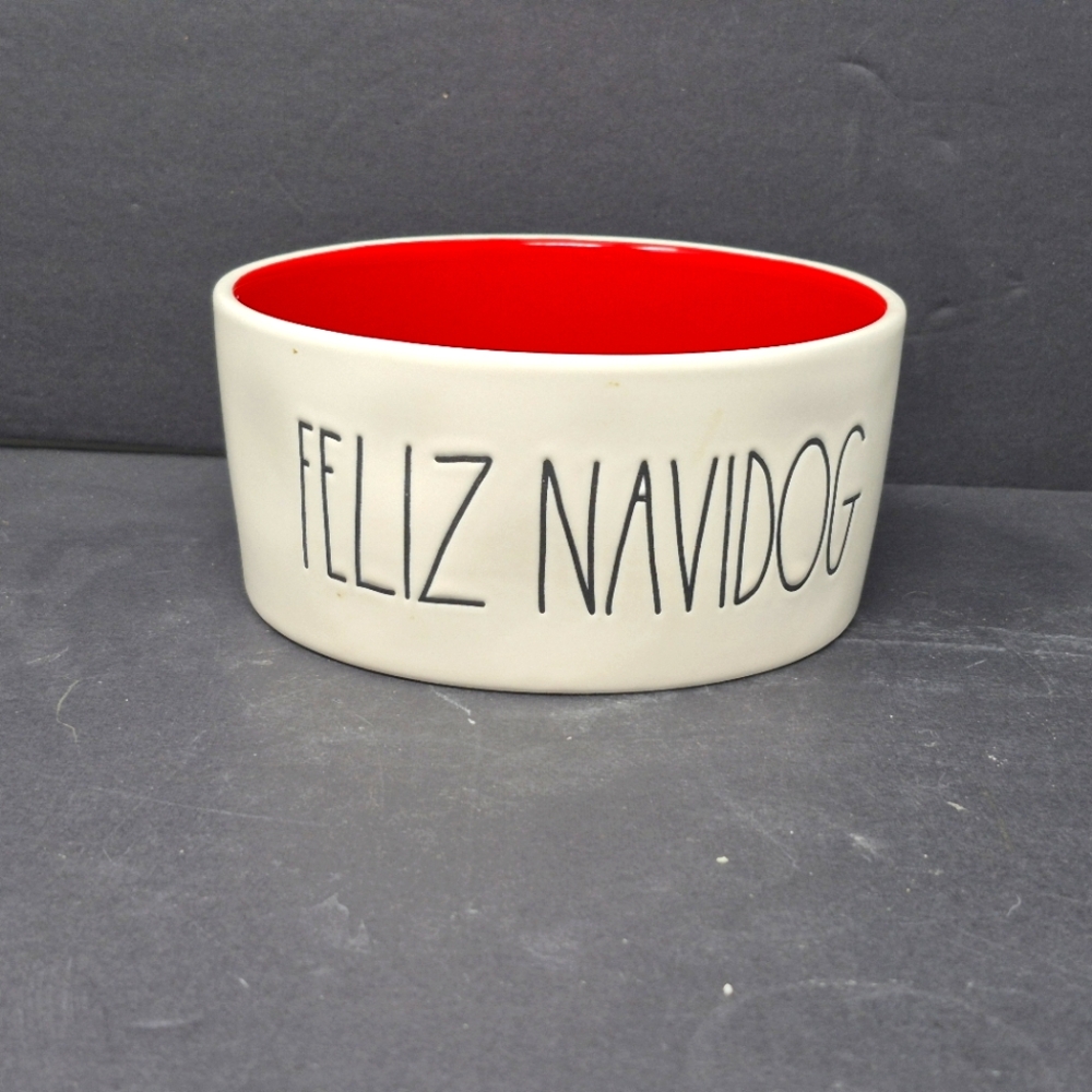 Rea Dunn Feliz Navidog Christmas Pet Bowl